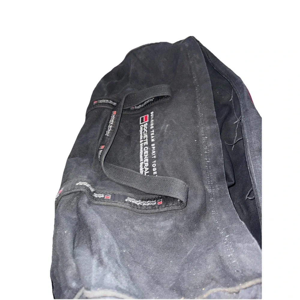 Authentic Societe Generale Banker Bag Black Finance Travel Carry On Duffle
